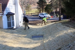 Drainage Swale to Prevent Flooding from Stormwater Runoff in New Castle County