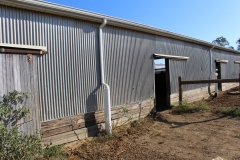 Rain Gutters and Downspouts on Barn in New Castle County