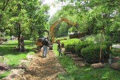 Drainage Tile Line and Swale Installation in New Castle County
